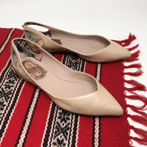 ted baker london dabih leather cutout flat